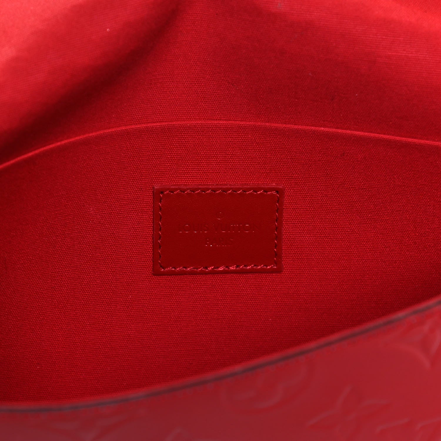 Louis Vuitton Vernis Felicie Pochette Chain Wallet Cherry 10 of 15