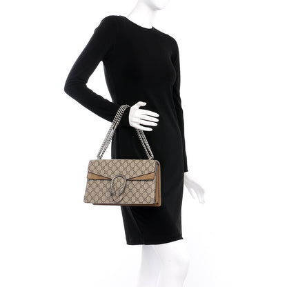 Gucci GG Supreme Monogram Small Dionysus Shoulder Bag Taupe 3 of 8