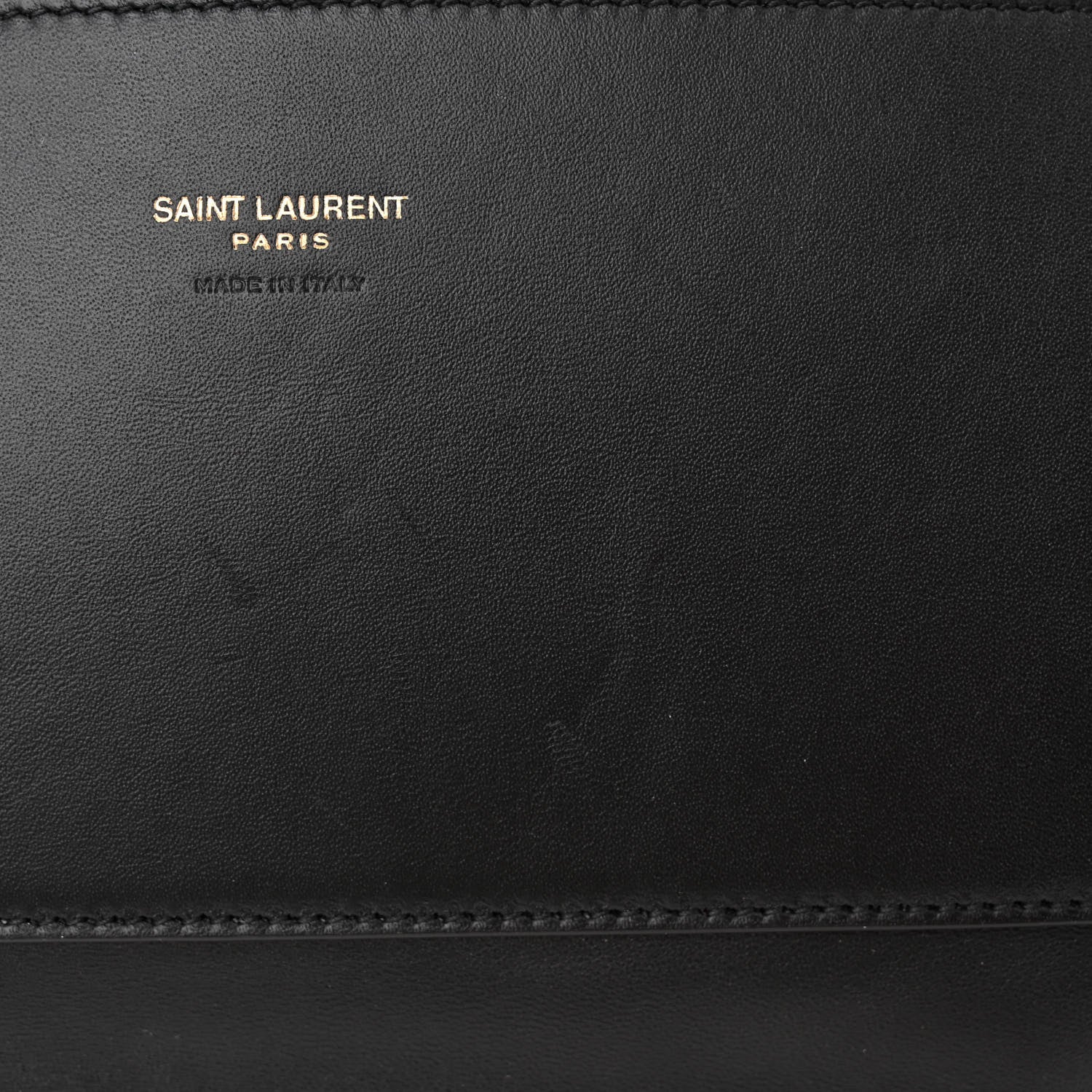 Saint Laurent Smooth Calfskin Suede Medium Reversible Monogram Kate Satchel Black 13 of 15