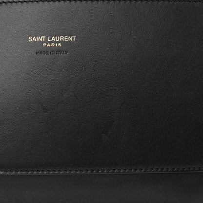 Saint Laurent Smooth Calfskin Suede Medium Reversible Monogram Kate Satchel Black 13 of 15