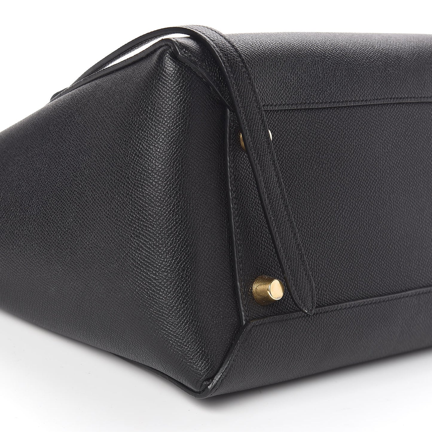 Grained Calfskin Mini Belt Bag Black