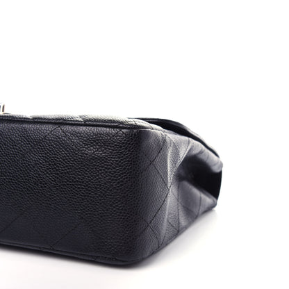Chanel Caviar Quilted Jumbo Single Flap Black 10 of 12