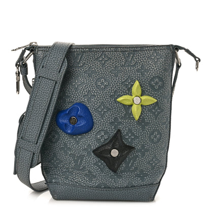 Louis Vuitton Taurillon Monogram Chalk Hobo Cruiser PM Granite Gray 1 of 8