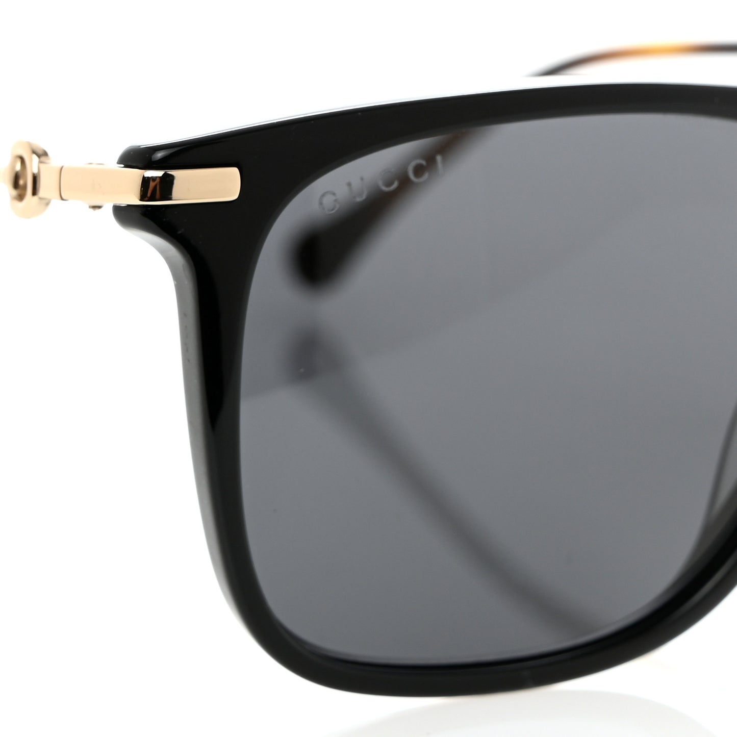 Acetate Metal Horsebit Sunglasses GG0915S Black