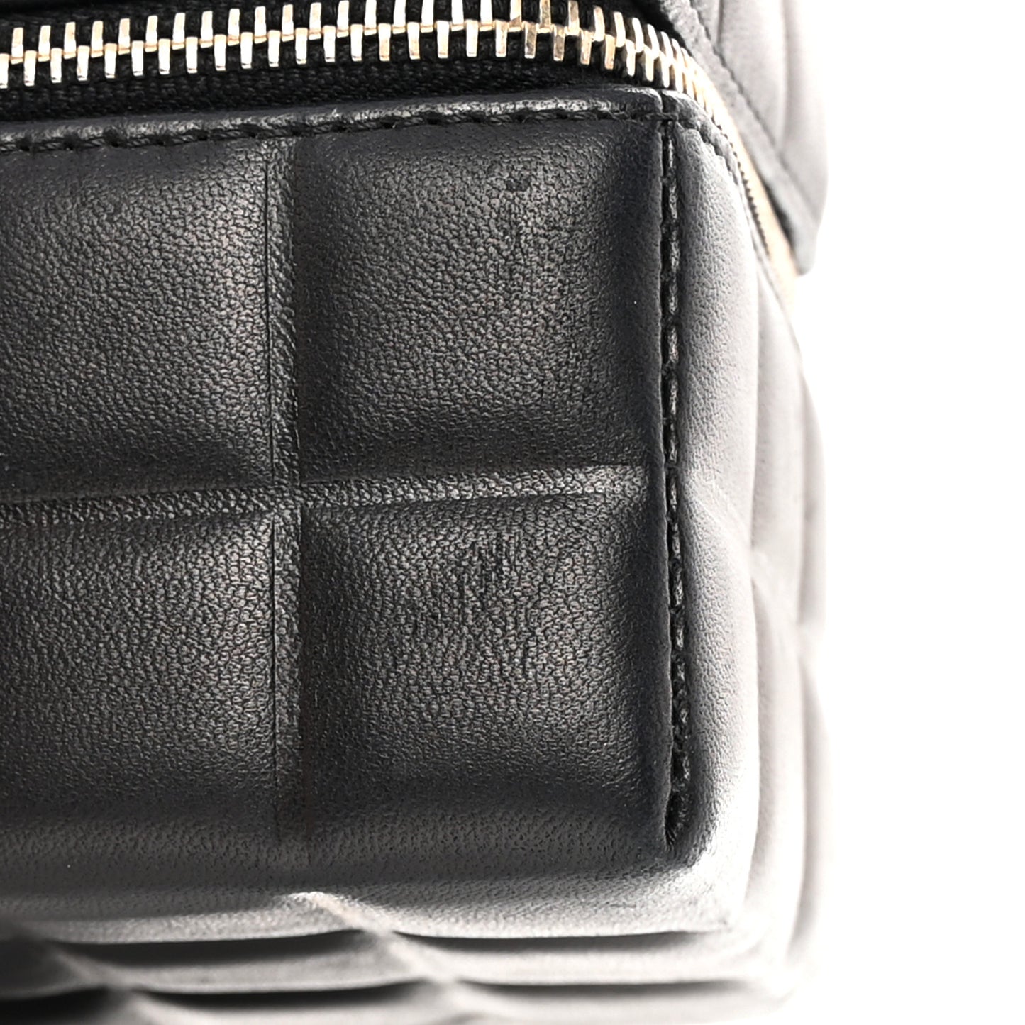 Lambskin Rubiks Cube Wristlet Black