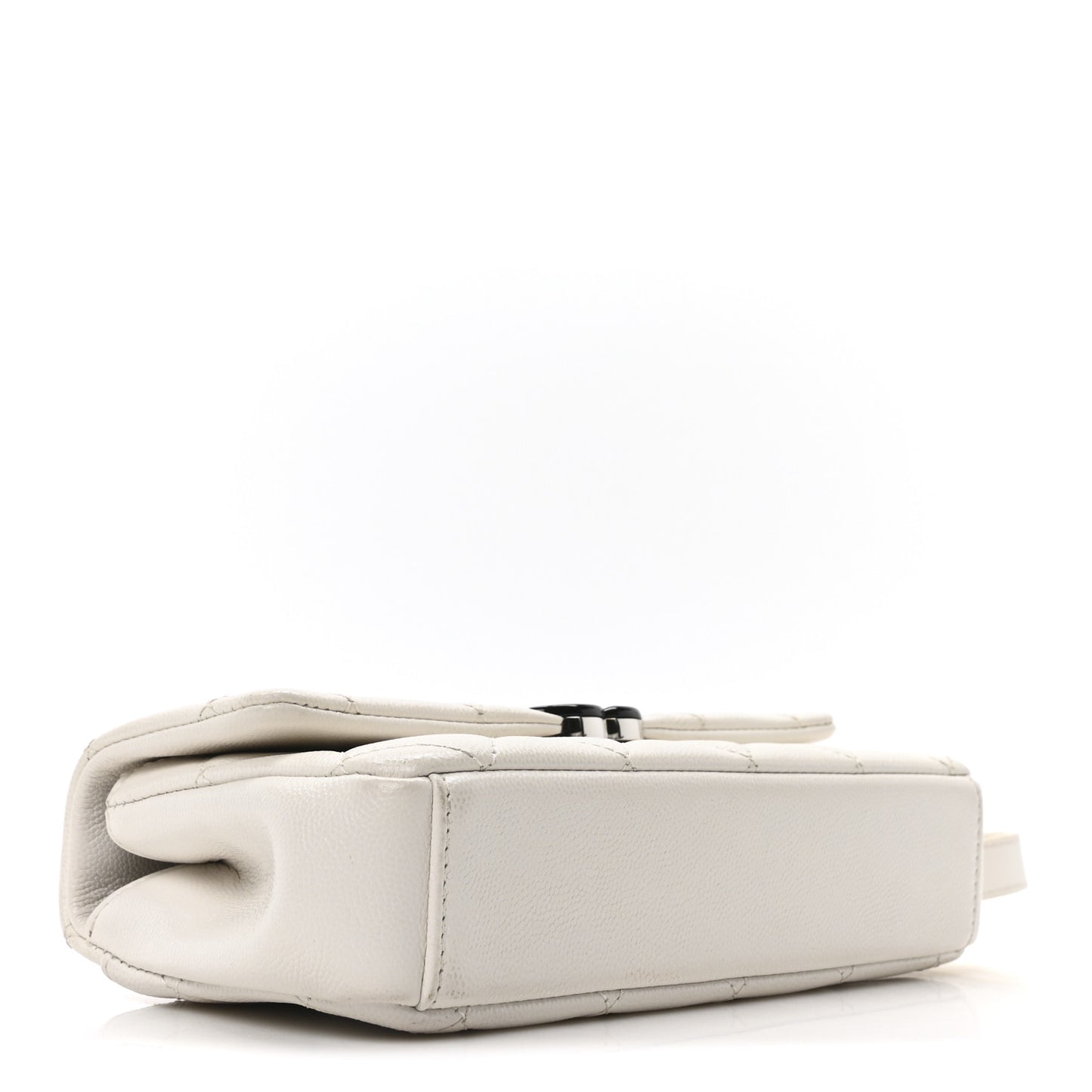 Caviar Quilted My Everything Small Flap White Black