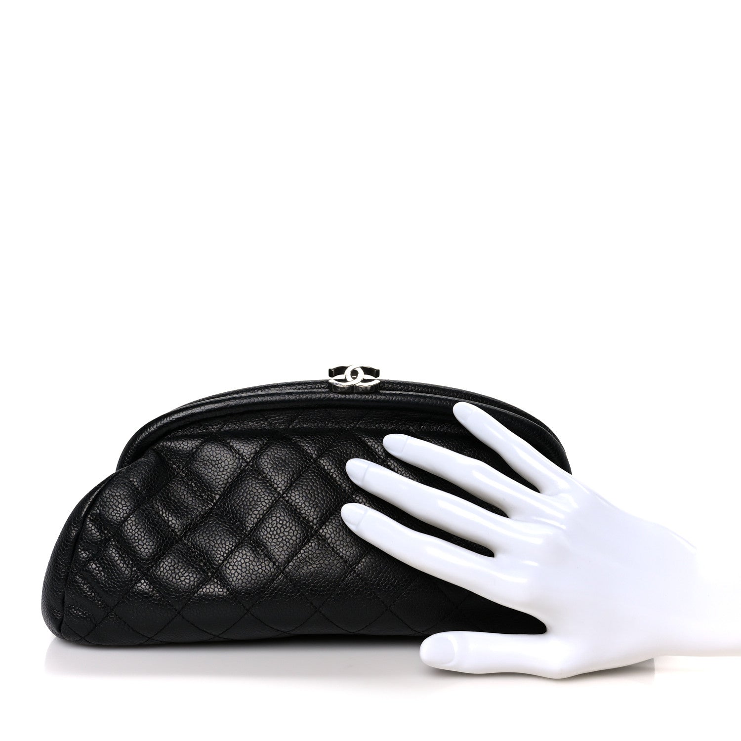 Chanel Caviar Quilted Timeless Clutch Black 2 of 8