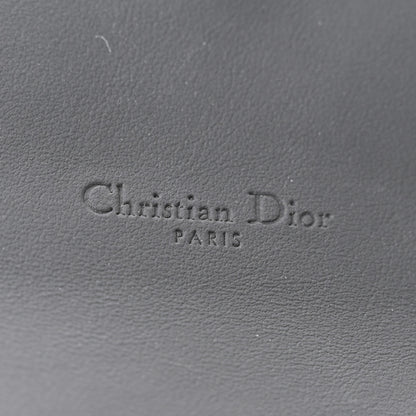 Christian Dior Ultra Matte Calfskin Saddle Chain Wallet Pouch Black 7 of 12