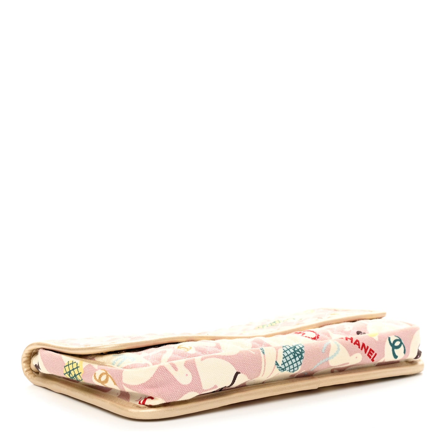 Canvas Baby Animals Clutch Pink