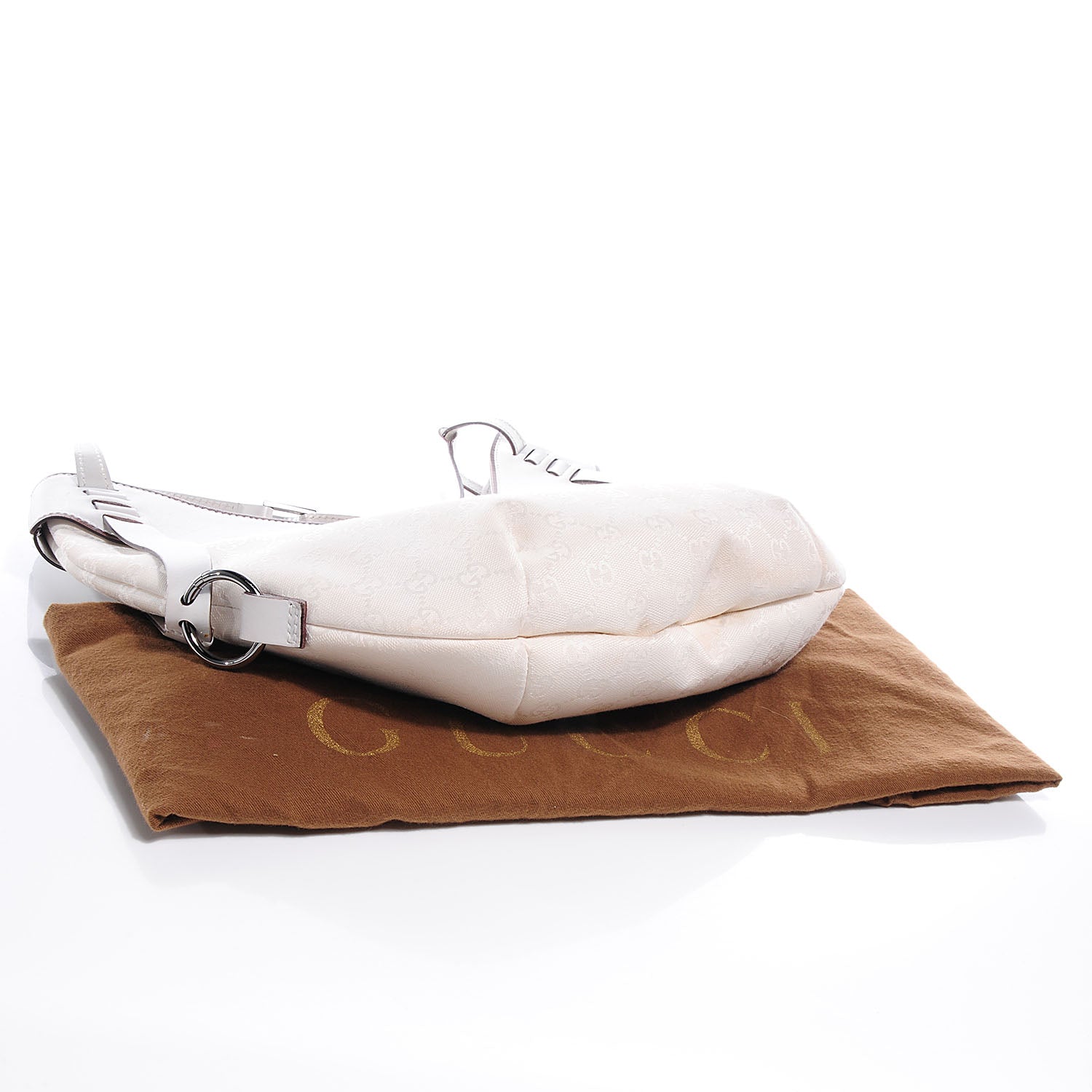 Gucci Monogram Half Moon Hobo White 4 of 7