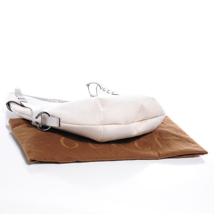 Gucci Monogram Half Moon Hobo White 4 of 7