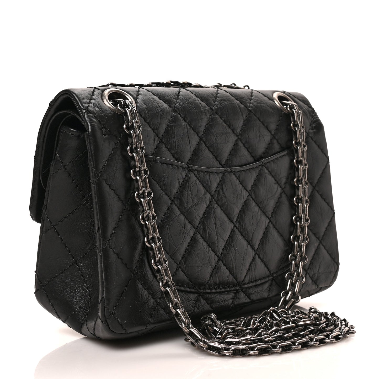 Aged Calfskin Lucky Charms 2.55 Reissue 224 Flap Black