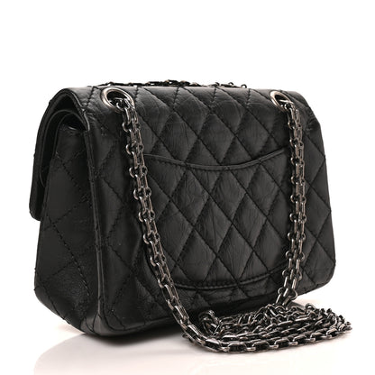 Chanel Aged Calfskin Lucky Charms 2.55 Reissue 224 Flap Black 3 of 8