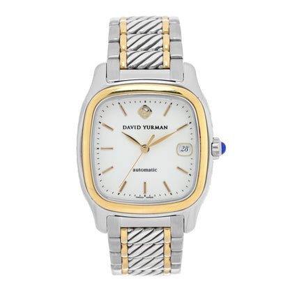 David Yurman Stainless Steel 18K Yellow Gold 35mm Thoroughbred Automatic Watch 1 of 5