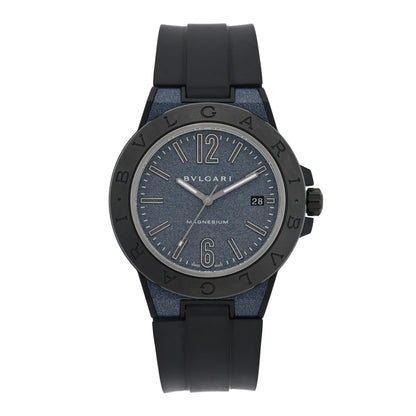 Bulgari Ceramic Rubber 41mm Diagono Magnesium Automatic Watch Grey 1 of 4