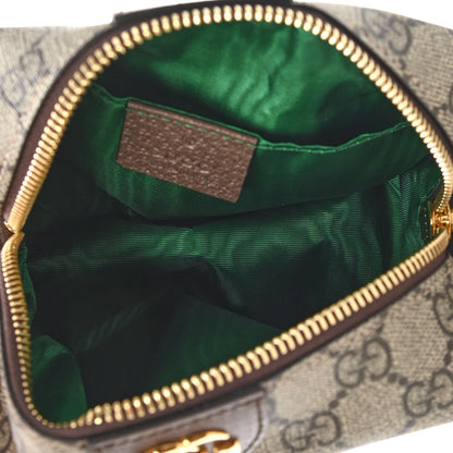 Gucci Soft GG Supreme Monogram Calfskin Medium Ophidia Cosmetic Case Beige Ebony New Acero 5 of 8