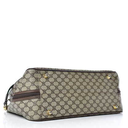 Gucci Coated Canvas Monogram Suitcase Luggage Brown 4 of 11