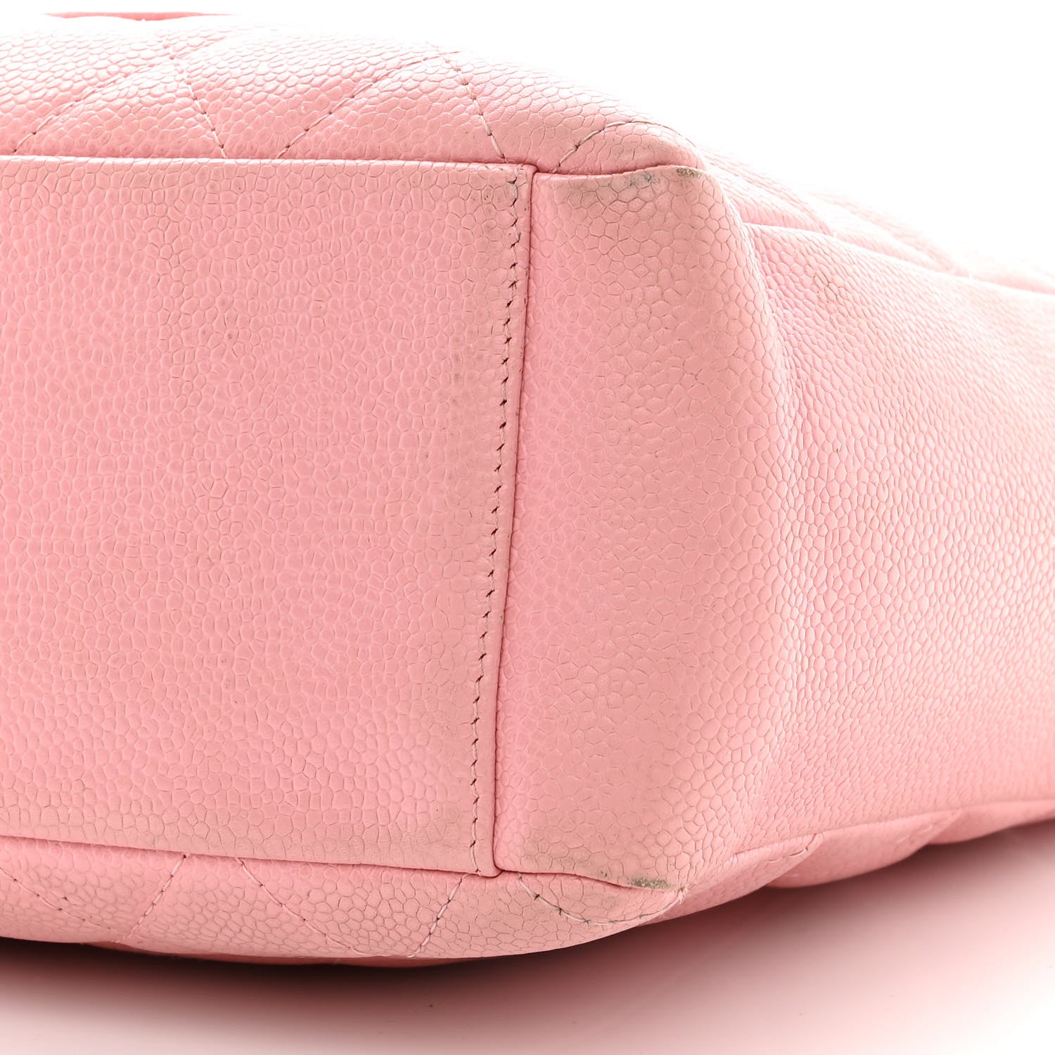 Chanel Caviar Quilted Petit Shopping Tote PST Pink 11 of 17
