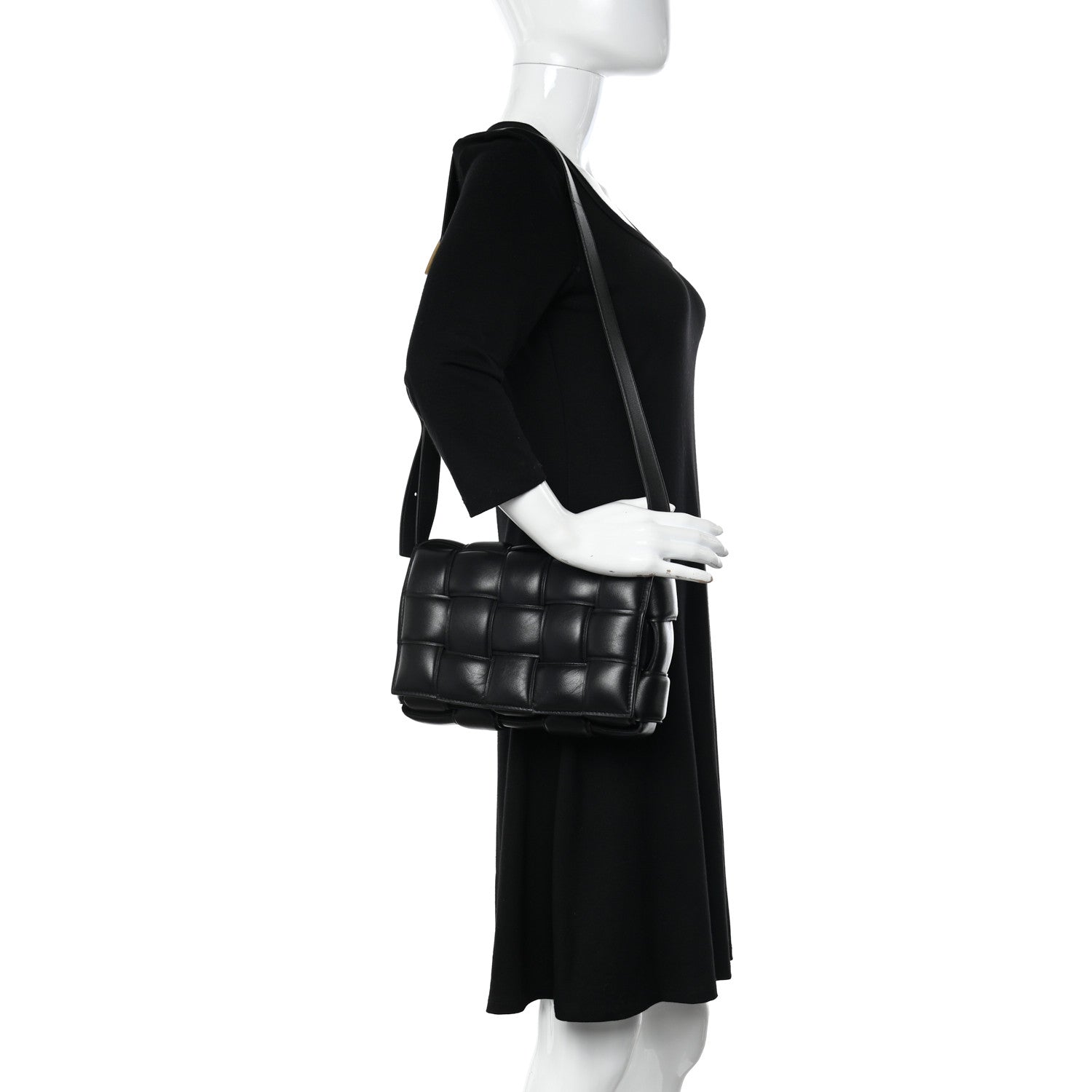 Bottega Veneta Nappa Maxi Intreccio Padded Cassette Crossbody Bag Black 2 of 11
