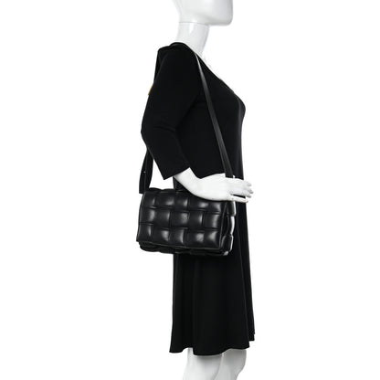 Bottega Veneta Nappa Maxi Intreccio Padded Cassette Crossbody Bag Black 2 of 11
