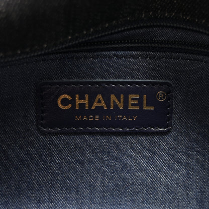 Chanel Denim Quilted Medium CC Funky Town Flap Dark Blue 6 of 10