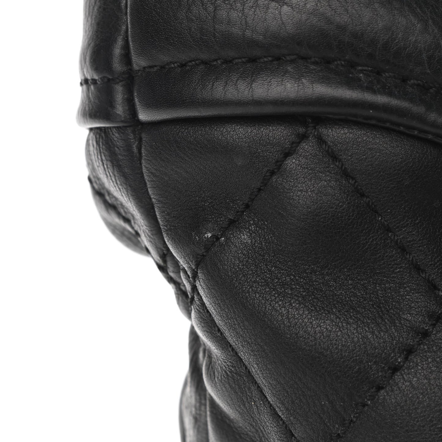 Calfskin Large Front Flap Tote Black