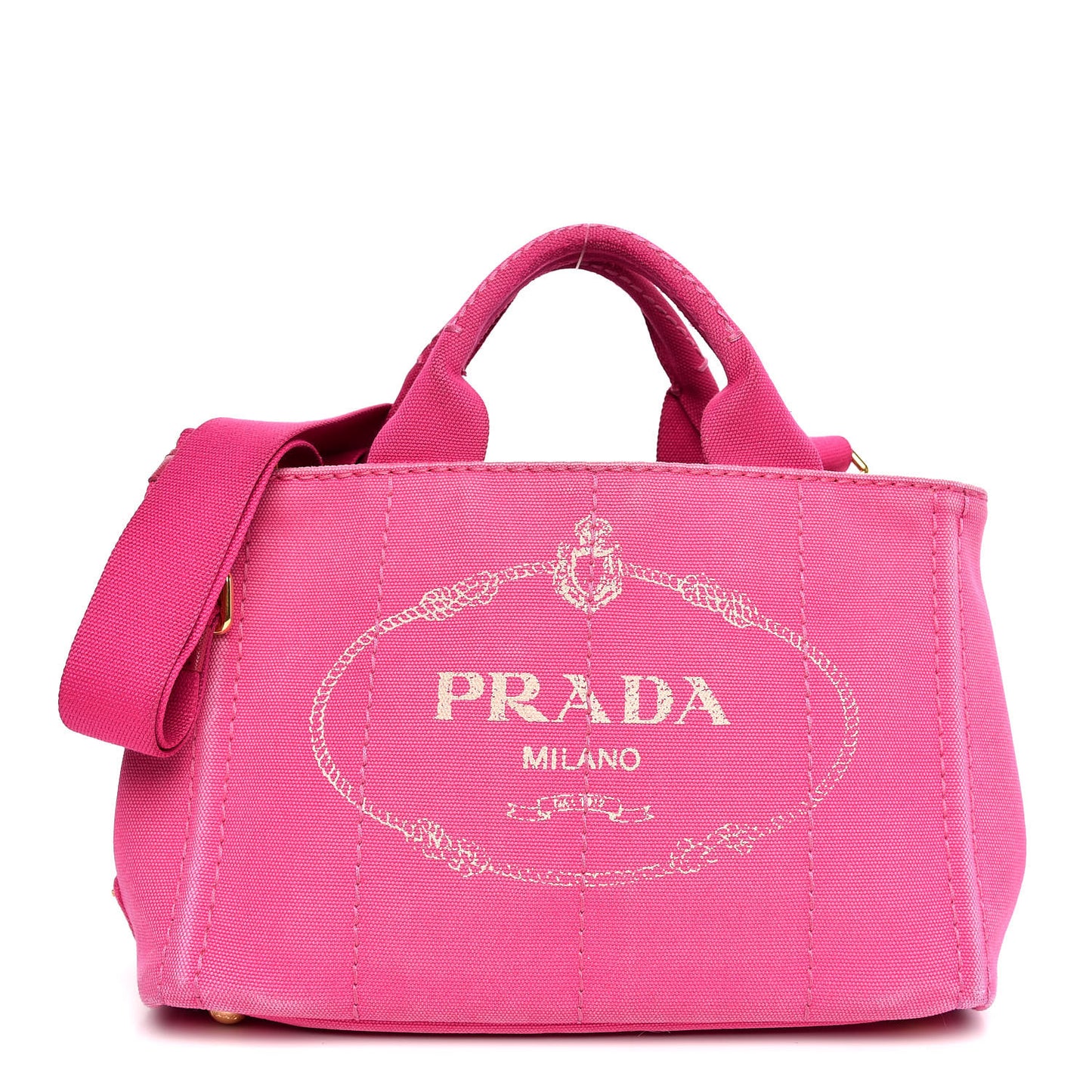 Canapa Small Logo Tote Fuxia