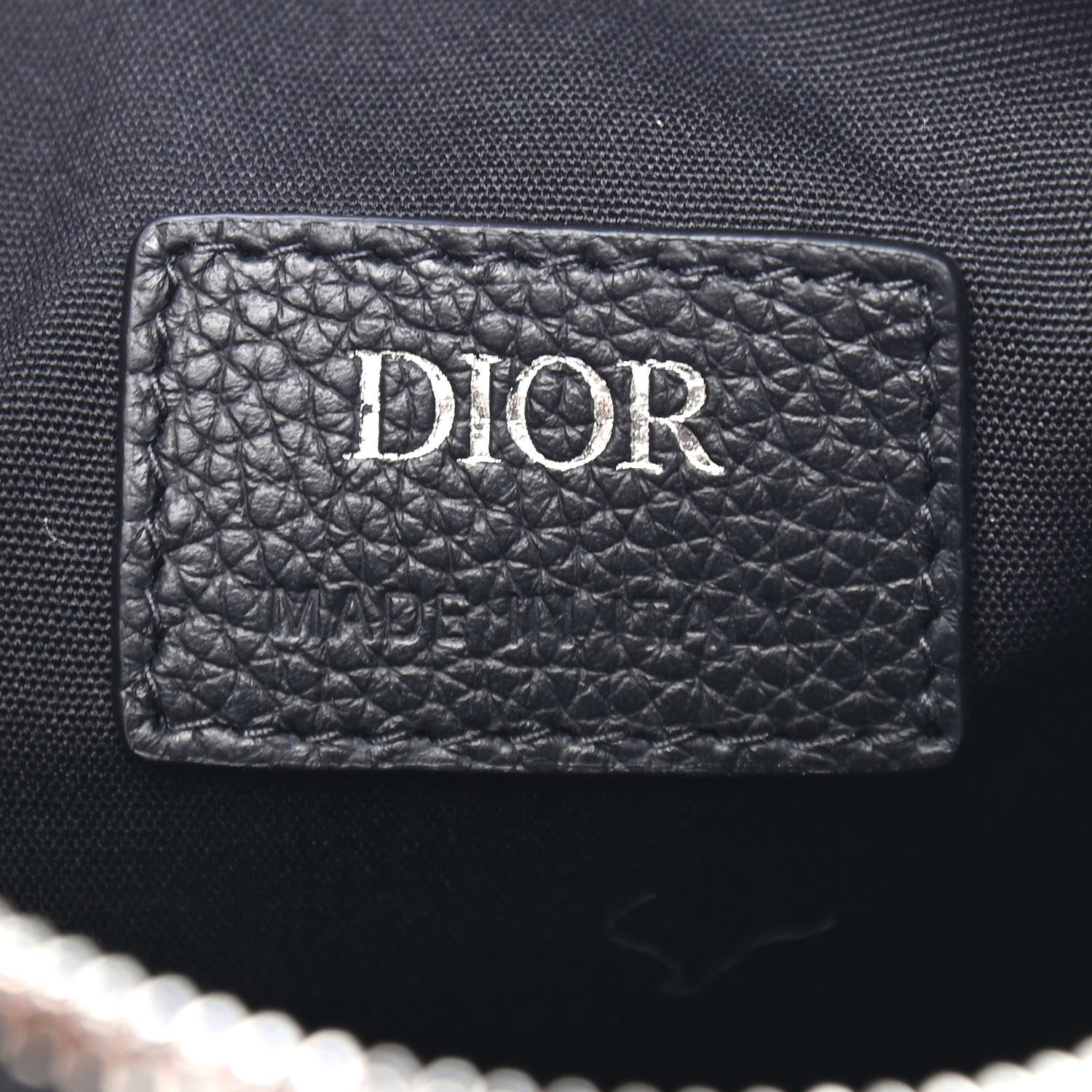 Christian Dior HOMME Grained Calfskin Mens Roller Messenger Blue 6 of 8