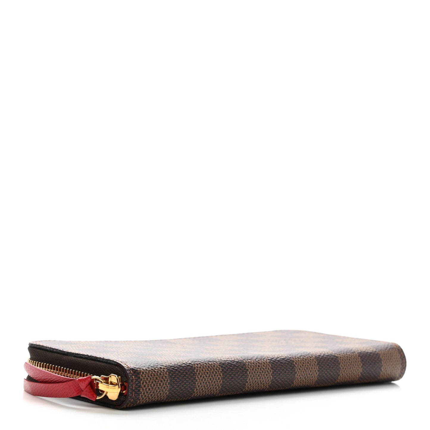 Damier Ebene Clemence Wallet Cherry