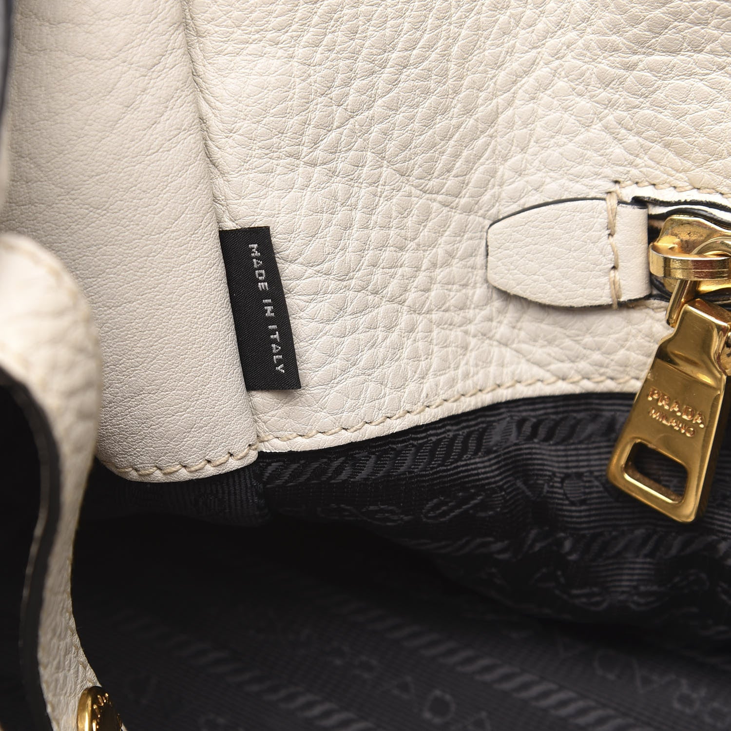 Prada Vitello Daino Tote Talco 8 of 17