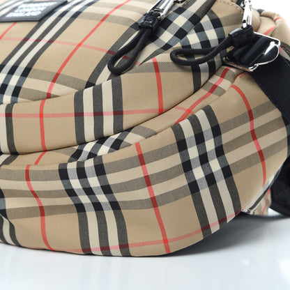 Burberry Cotton Vintage Check Large Cannon Bum Bag Archive Beige 12 of 12
