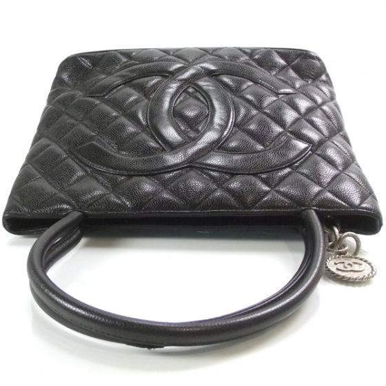 Chanel Caviar Medallion Tote Black 5 of 14