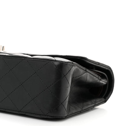 Chanel Lambskin Quilted Medium Double Flap Black 10 of 11