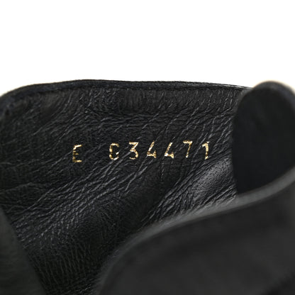 Chanel Lambskin Pearl Qulited CC Cap Toe Short Boot 40 Black 7 of 7