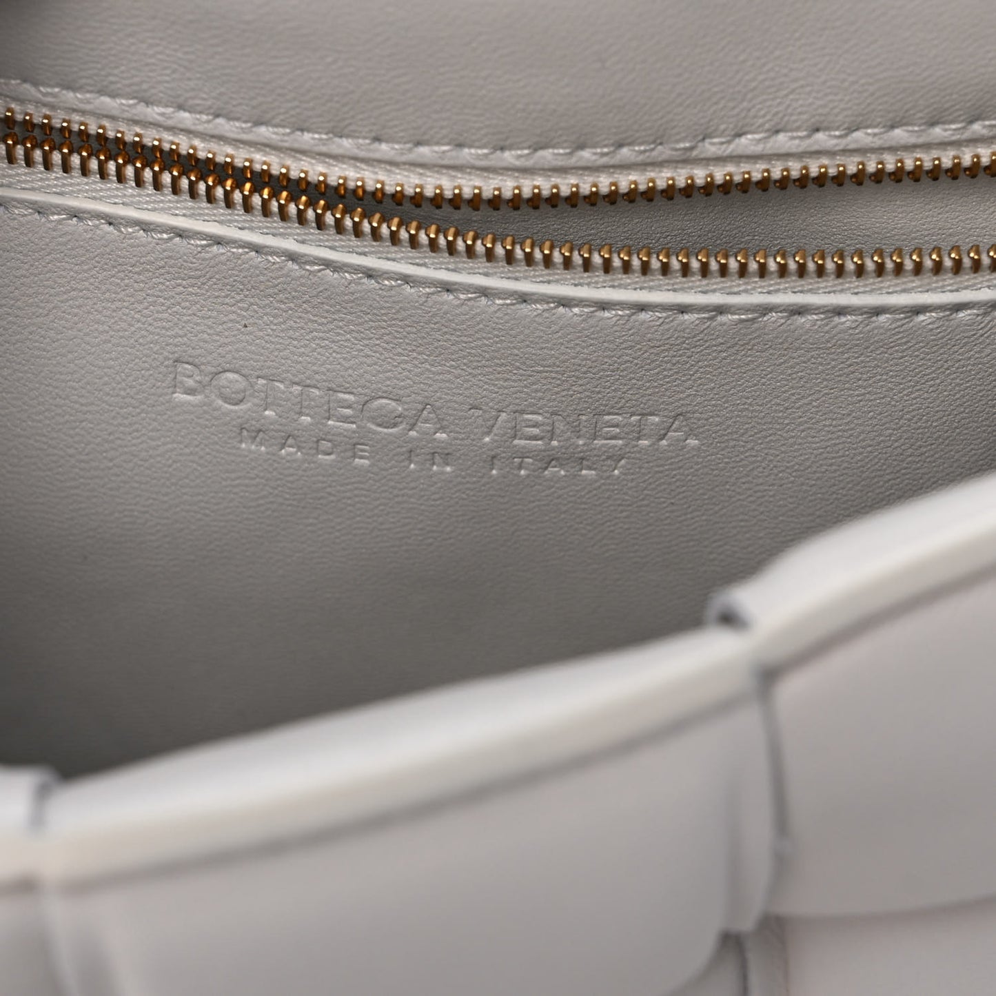 Lambskin Maxi Intreccio Padded Chain Cassette Crossbody Bag White