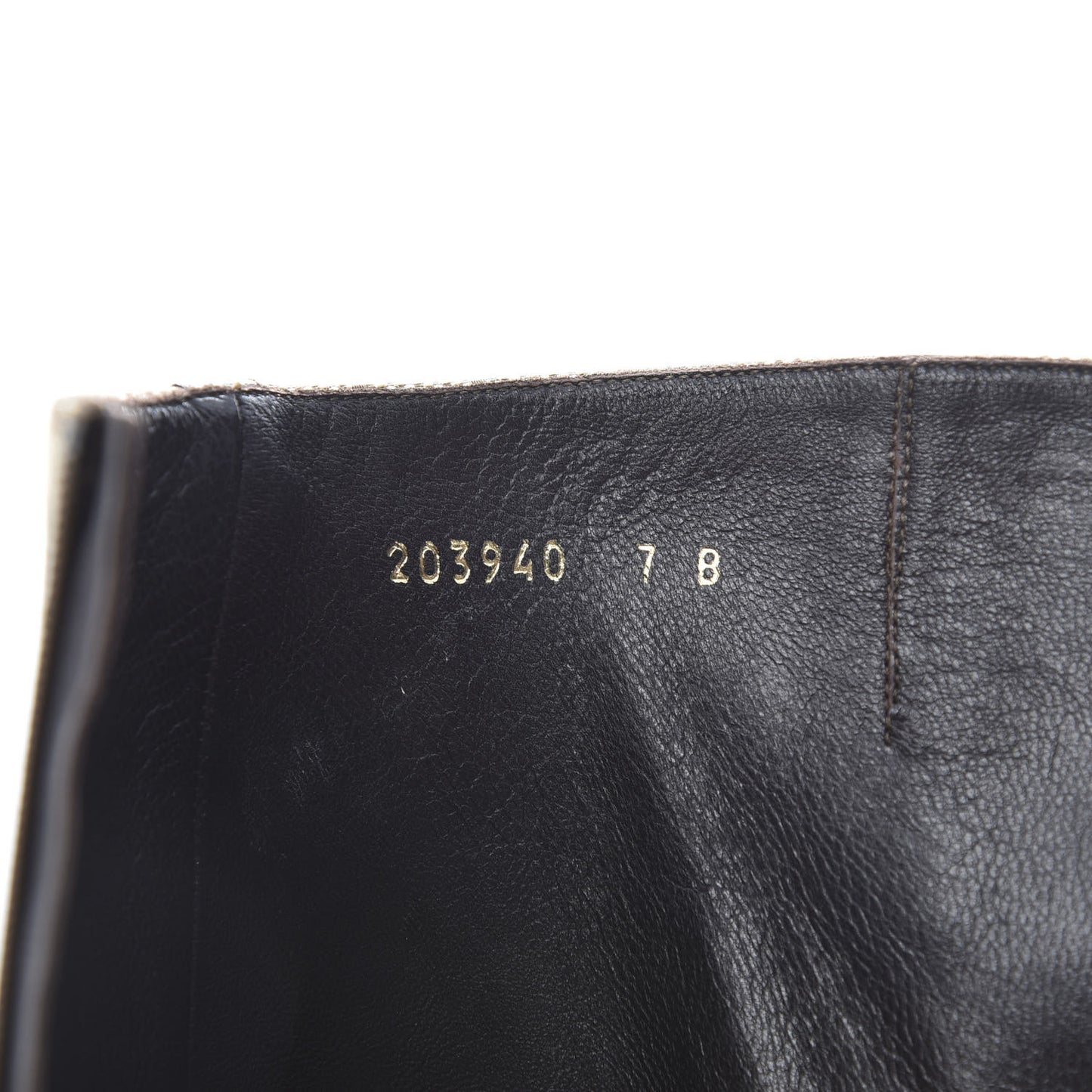 Monogram Womens Tall Boots 7 Brown