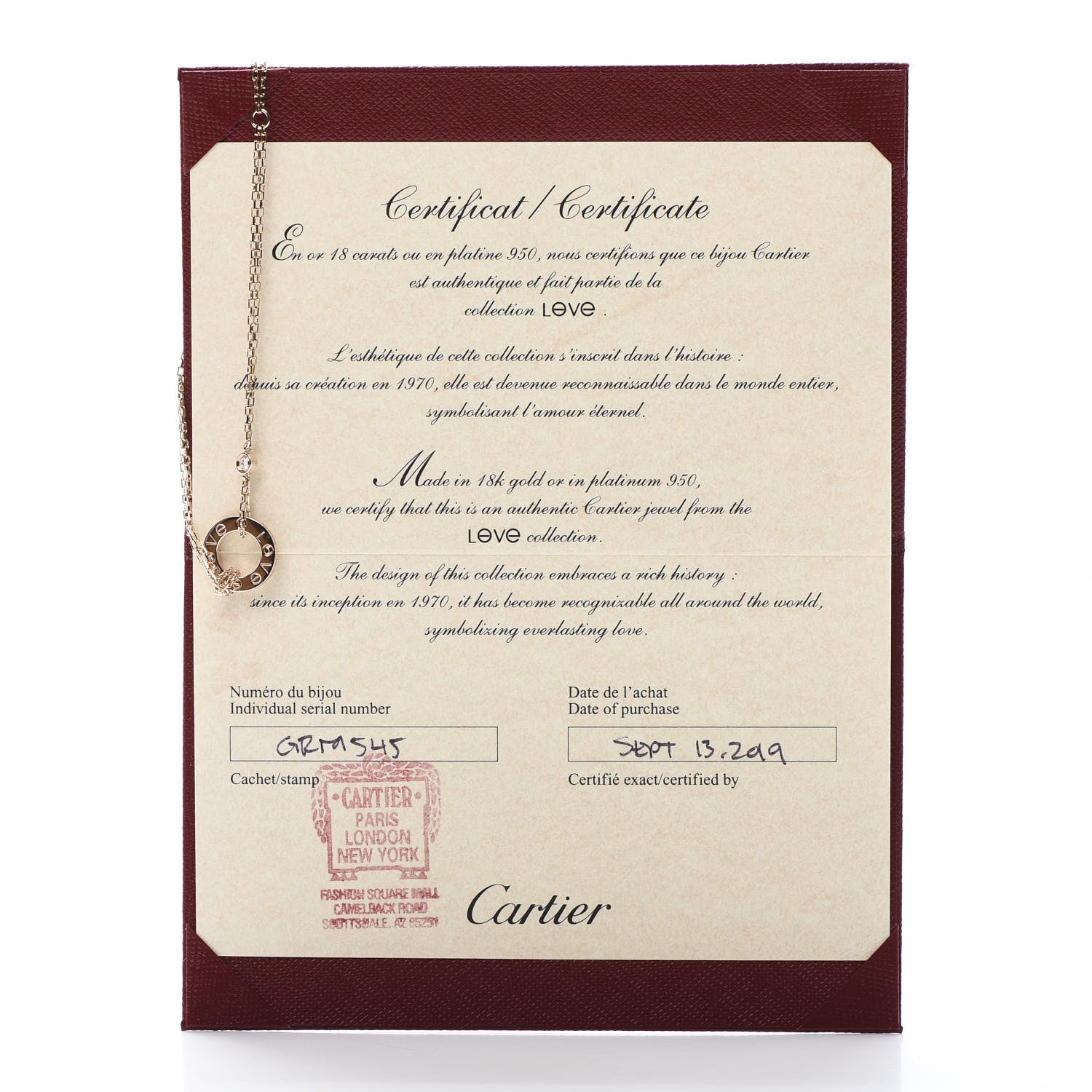 Cartier 18K Pink Gold Diamond LOVE Bracelet 6 of 6