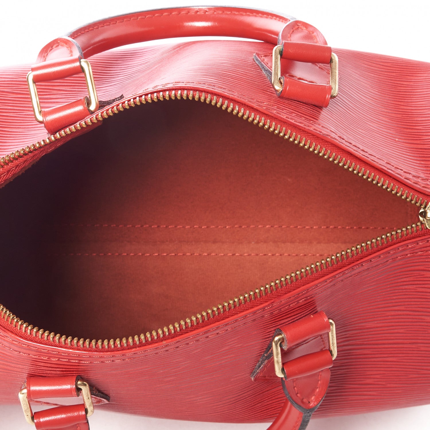Louis Vuitton Epi Speedy 25 Castillan Red 4 of 9