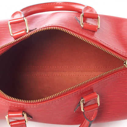 Louis Vuitton Epi Speedy 25 Castillan Red 4 of 9