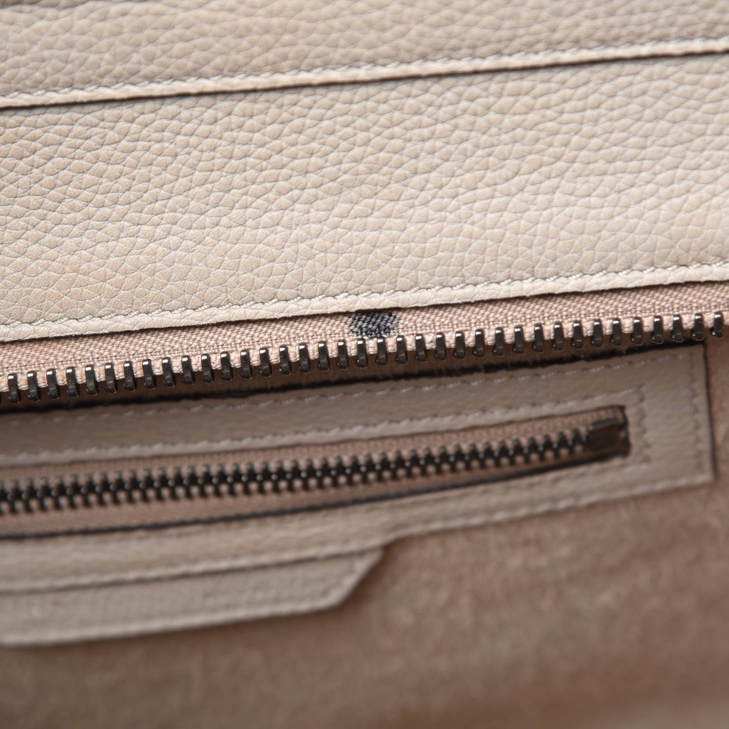 Drummed Calfskin Micro Luggage Dune