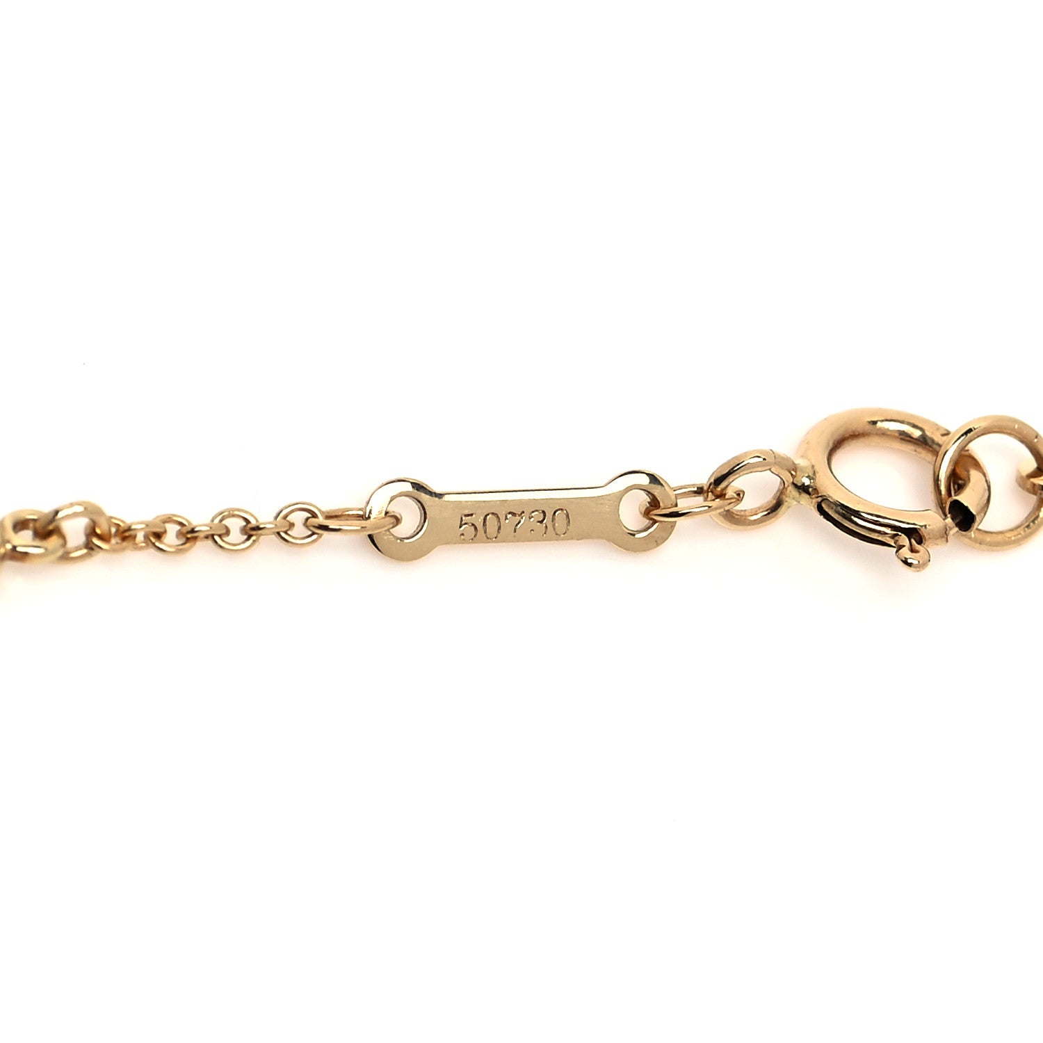 Tiffany 18K Yellow Gold Diamond .33ctw Elsa Peretti Diamonds by the Yard Station Bracelet 4 of 6