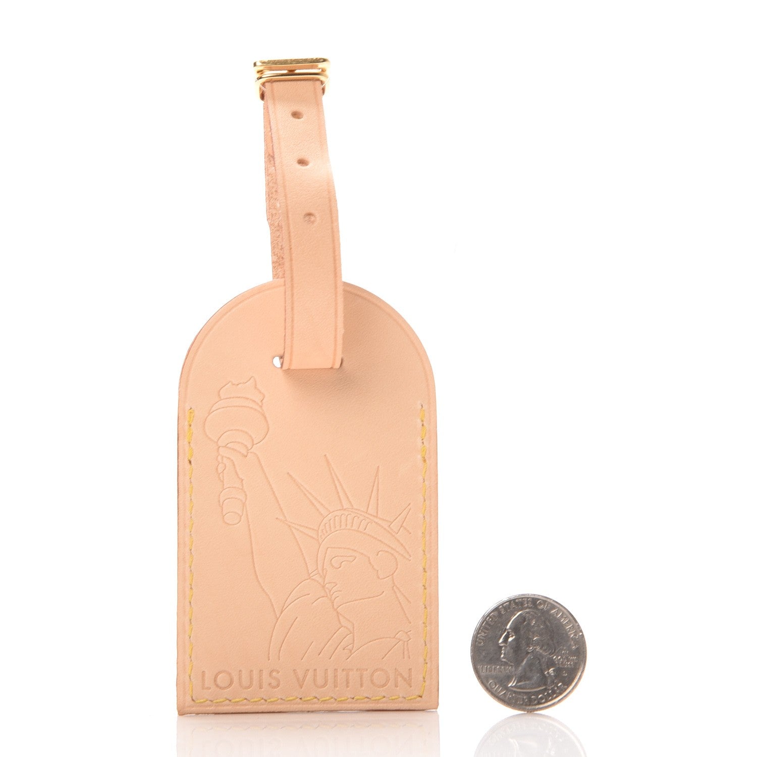 Louis Vuitton Vachetta Statue of Liberty Luggage Tag 2 of 7