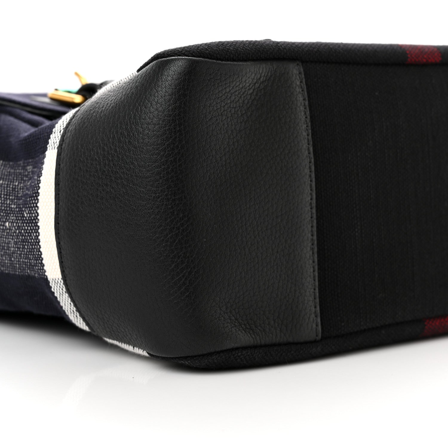Burberry Canvas Mega Check Large Baildon Messenger Bag Navy 9 of 10