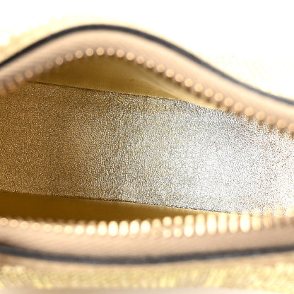 Fendi Crystal Vitello Laminato Suede FF Nano Fendigraphy Hobo Bag Platino 4 of 10