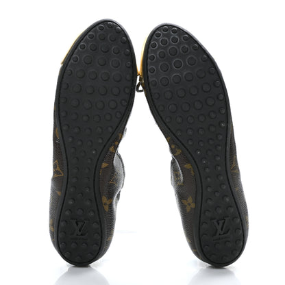 Louis Vuitton Patent Monogram Flirty Ballerina Flats 38 Gold 5 of 8