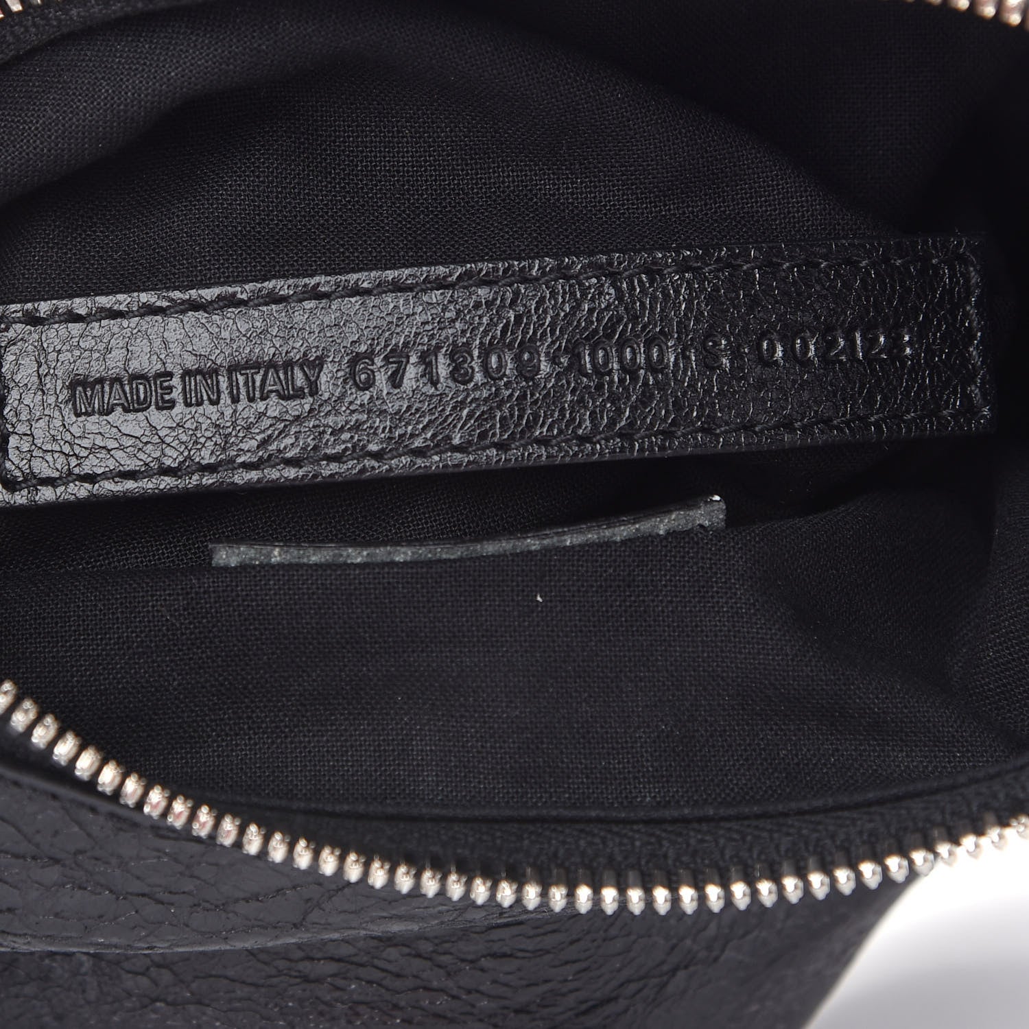 Balenciaga Agneau Arena Le Cagole Shoulder Bag XS Black 7 of 9