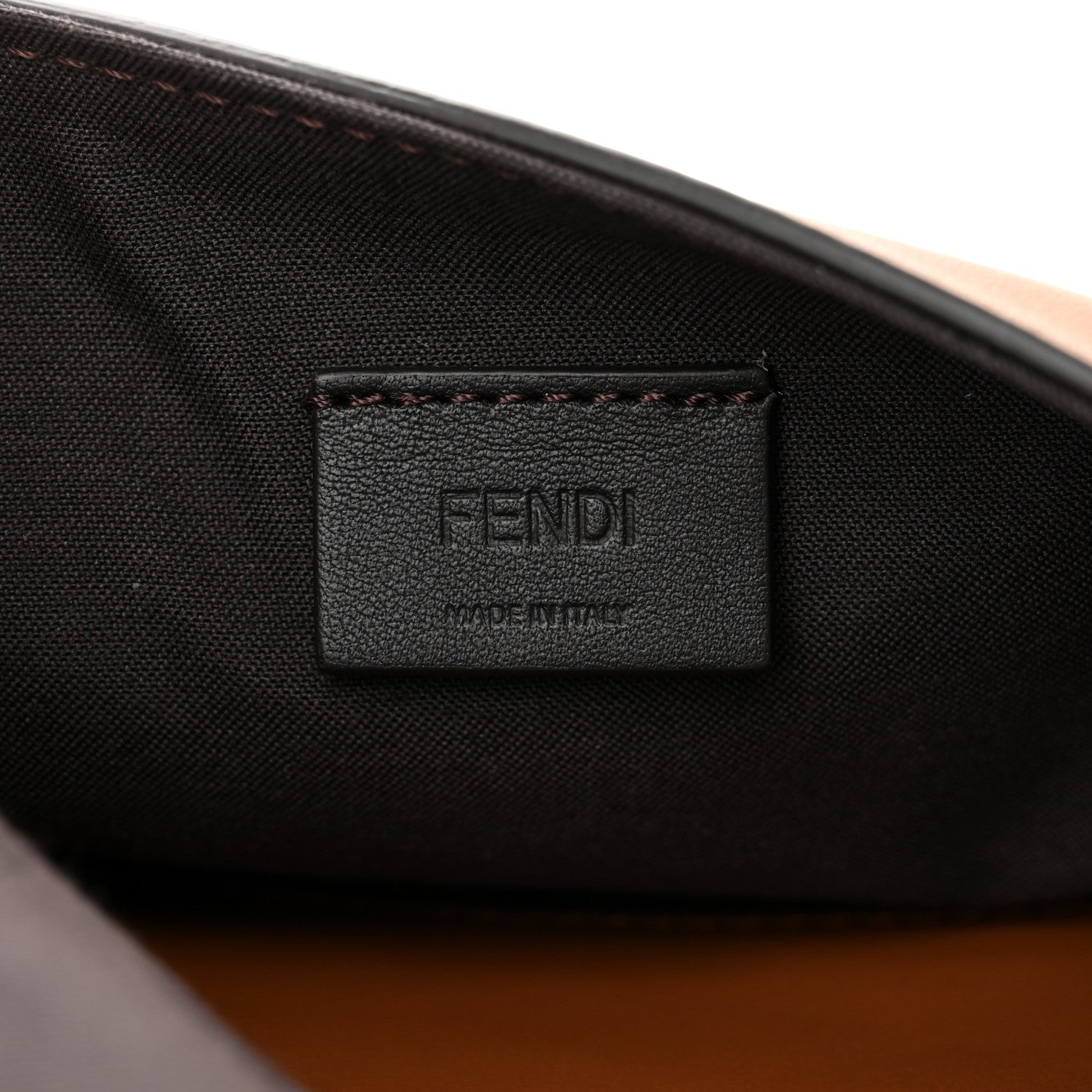 Fendi Vitello Grace Matte Duo Baguette Camel 7 of 13