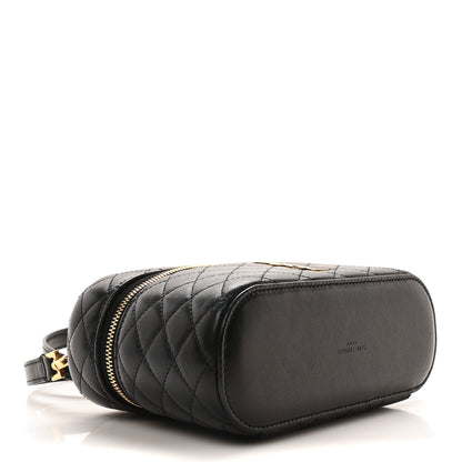 Saint Laurent Lambskin Quilted Mini Gaby Vanity Case Black 4 of 9