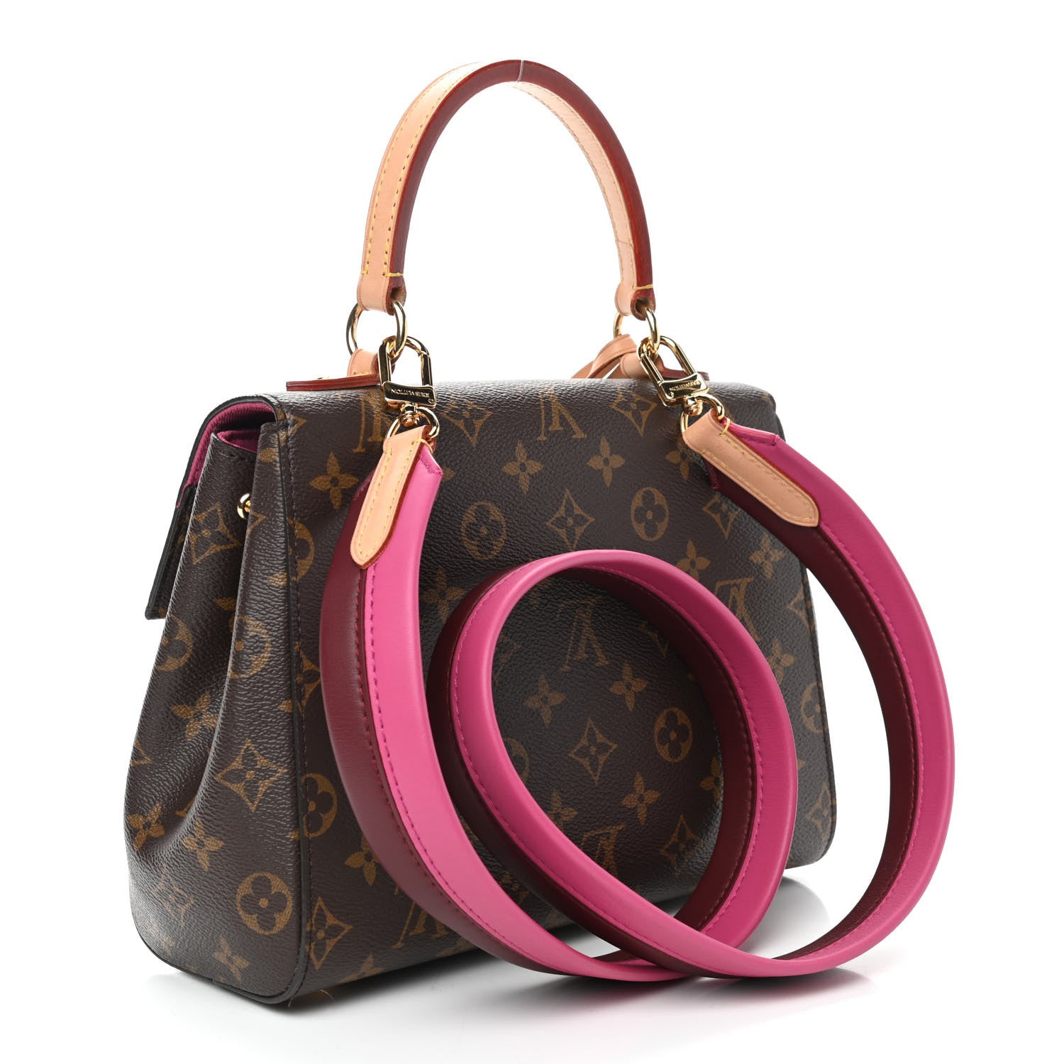 Louis Vuitton Monogram Cluny BB Bordeaux Fuchsia 2 of 8