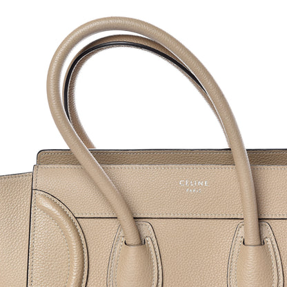 Celine Drummed Calfskin Micro Luggage Dune 9 of 12